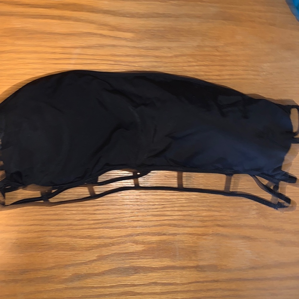 Cage bandeau swim top